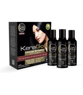 Kit lissage brésilien Keragold- 3X120ML