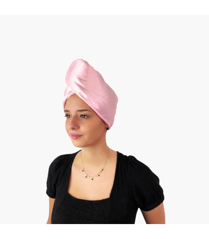Serviette pour cheveux en satin