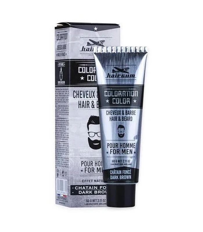 Coloration homme cheveux et barbe 60g - Hairgum