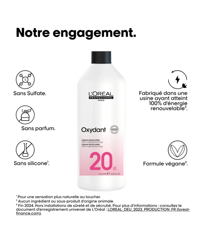 Oxydant Crème 20 VOL 1000 ml - L'Oréal Professionnel
