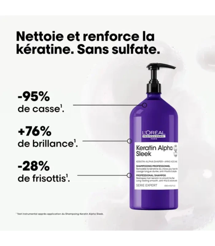 KERATIN ALPHA SLEEK - Shampoing disciplinant