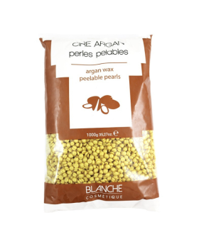 Sachet Perles Cire pelable épilation ARGAN - 1KG - BLANCHE COSMÉTIQUE