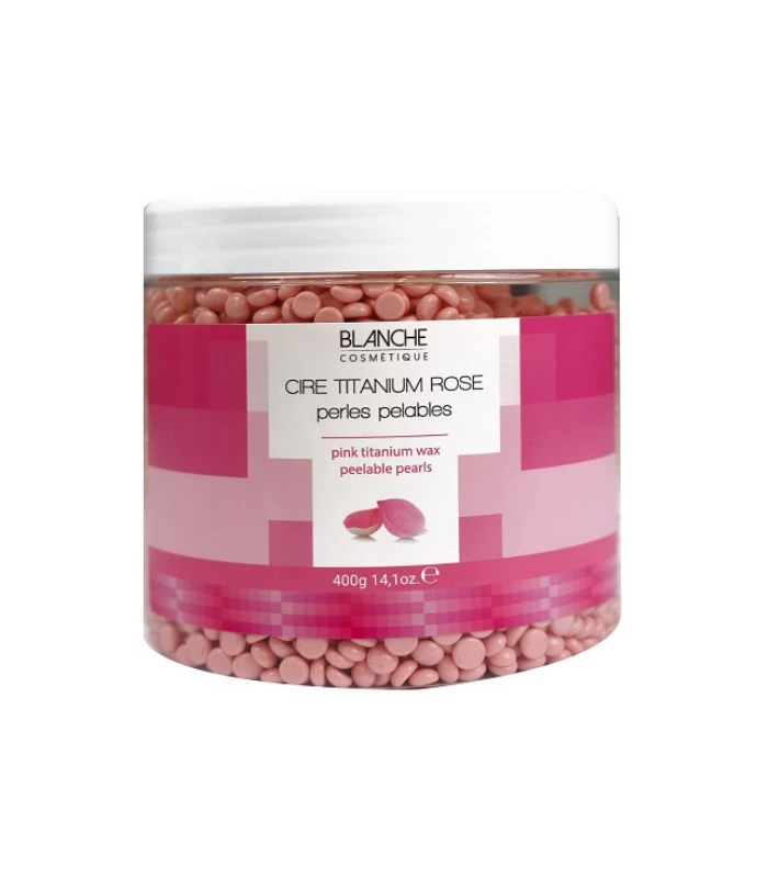 Pot de Cire Titanium Rose - 400g - BLANCHE COSMÉTIQUE