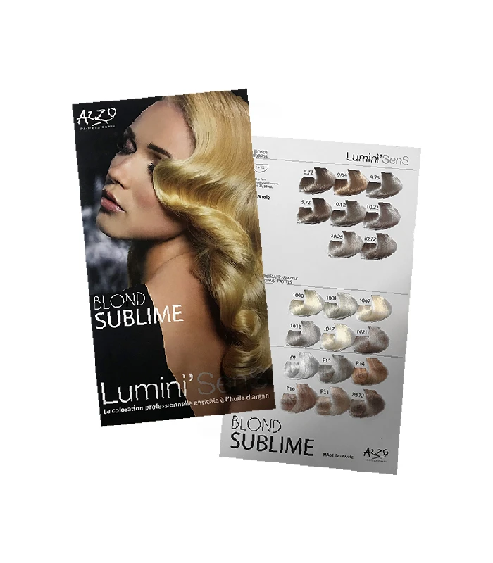 Nuancier Lumini'Sens Blond Sublime - AZZO PROFESSIONNEL