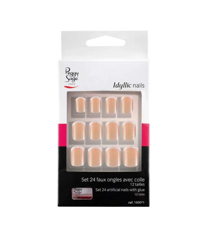 Kit 24 faux ongles Idyllic nails - French-fine