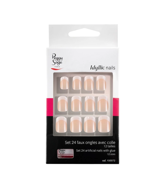 Kit 24 faux ongles Idyllic nails - French-large