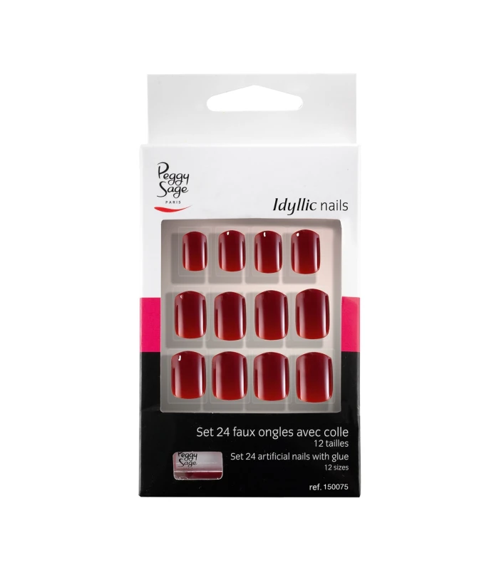 Kit 24 faux ongles Idyllic nails - red