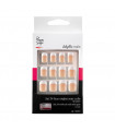Kit 24 faux ongles Idyllic nails - Silver French