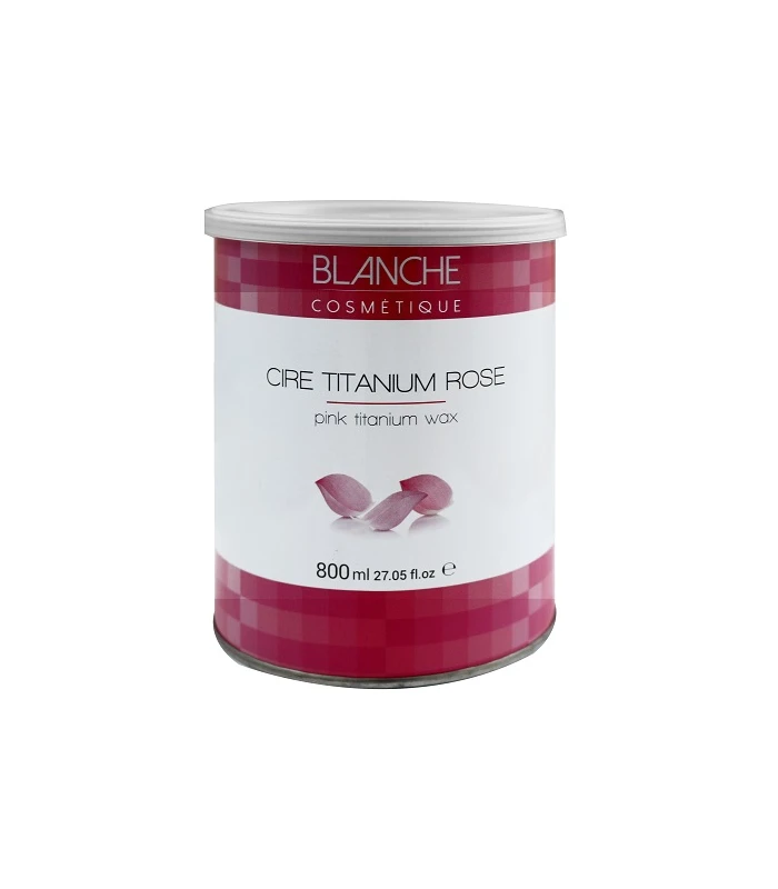 Pot de Cire Titanium Rose 800g - BLANCHE COSMÉTIQUE