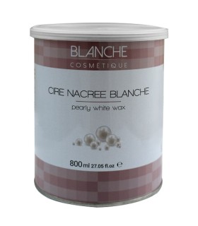 Pot de Cire Nacrée Blanche 800g - BLANCHE COSMÉTIQUE