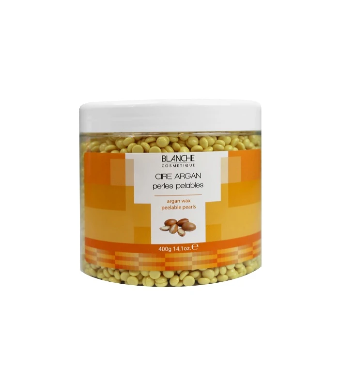 Pot de Cire Argan perles pelables 400g - BLANCHE COSMÉTIQUE