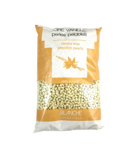 Sachet Perles Cire pelable épilation Vanille 1KG - BLANCHE COSMÉTIQUE