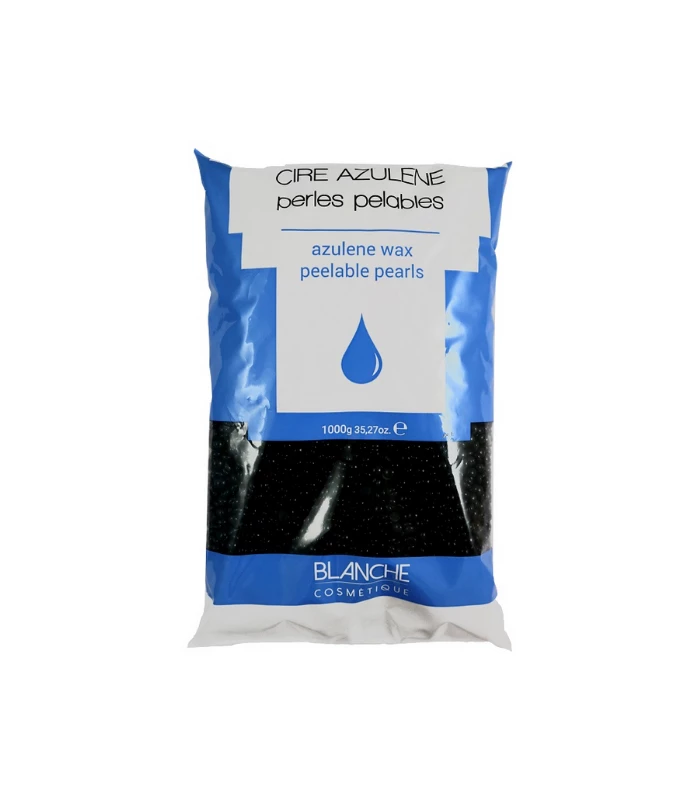 Sachet Perles Cire pelable épilation Azulène 1KG - BLANCHE COSMÉTIQUE