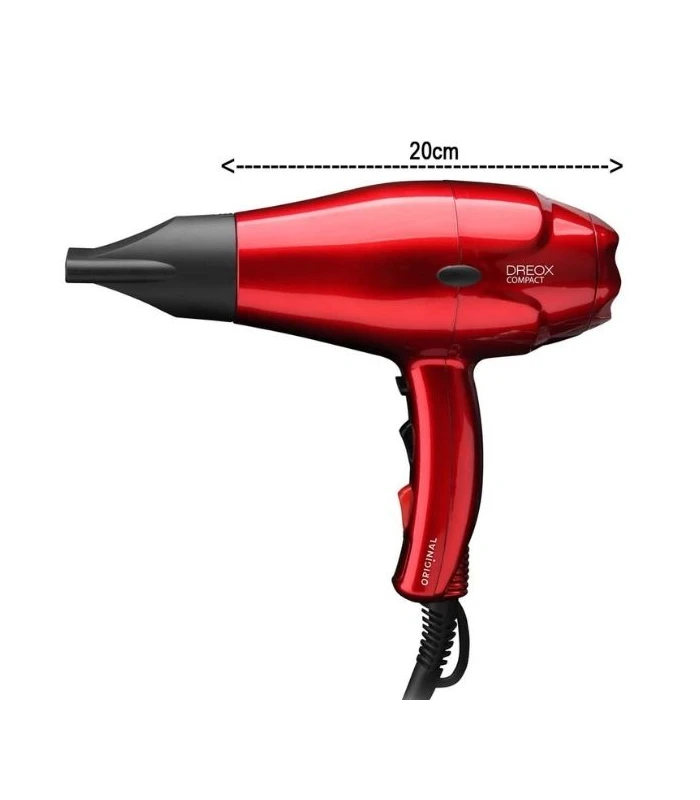 Sèche-cheveux DREOX compact Rouge - SINELCO FRANCE