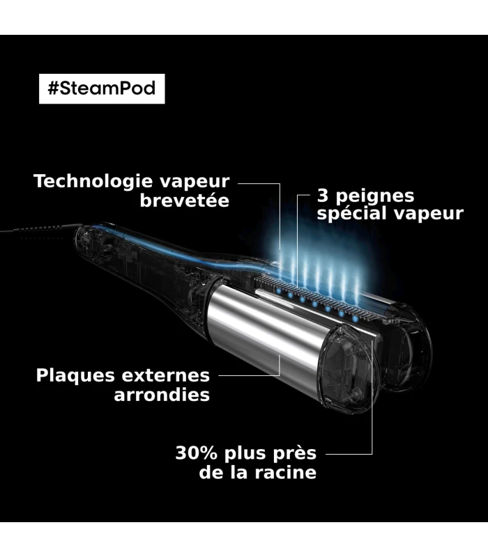 Lisseur boucleur vapeur STEAMPOD 4.0