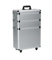 Valise Alu 3 Parties Avec Roulettes 65X43X22